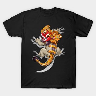 Cute Bali Barong Ethnic Design from Indonesia T-Shirt